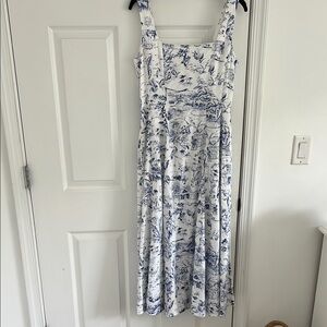 Joke Elegant Blue and White French toile Printed Dress